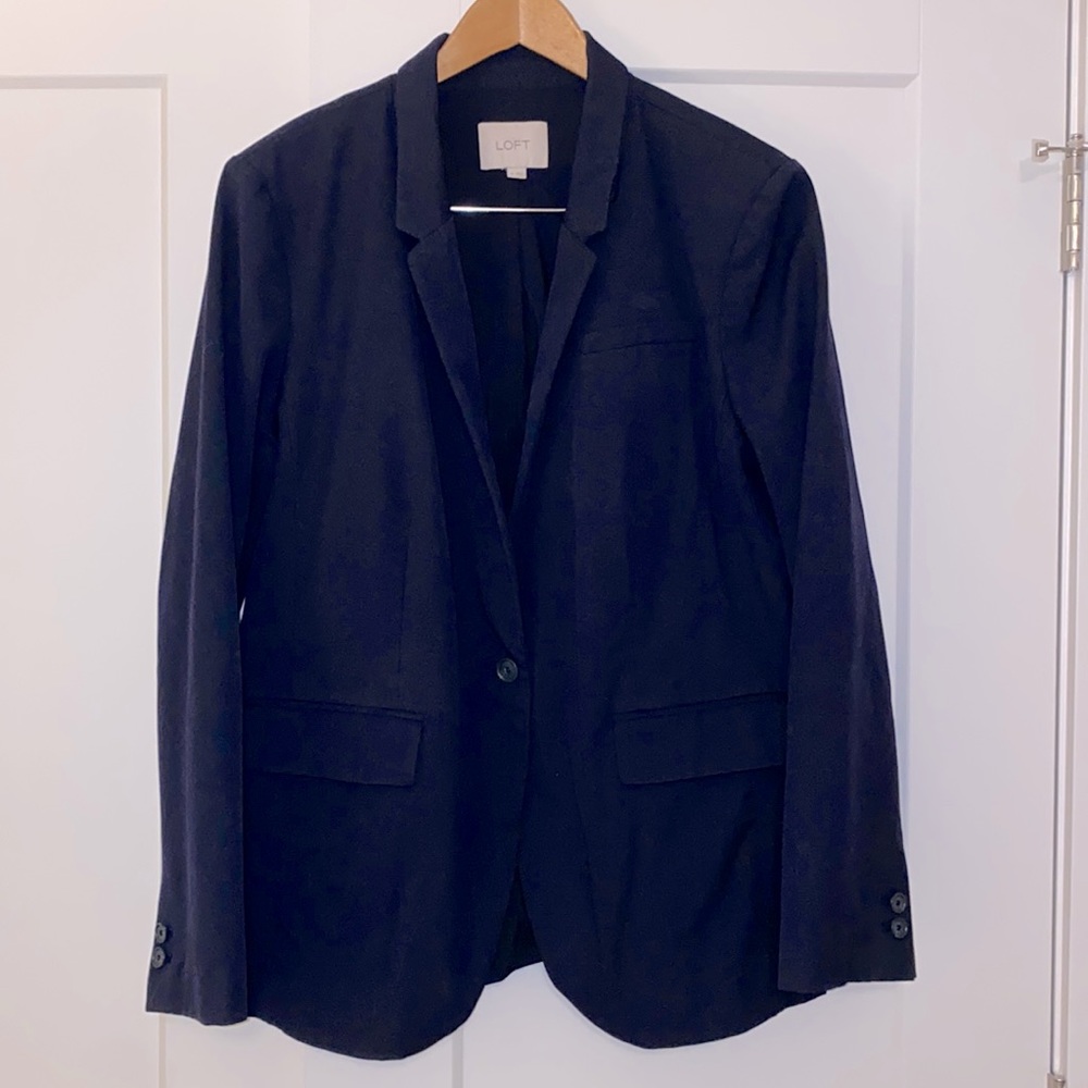 LOFT navy blue blazer